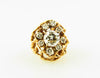 14K Yellow Gold Diamond Cluster Ring | 18 Karat Appraisers | Beverly Hills, CA | Fine Jewelry