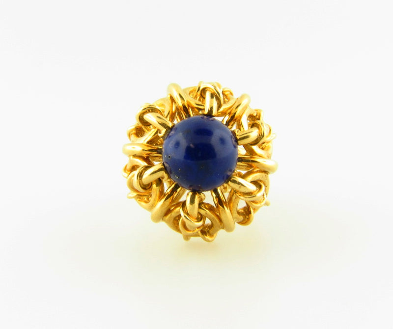 18K-YG Lapis Lazuli Ring