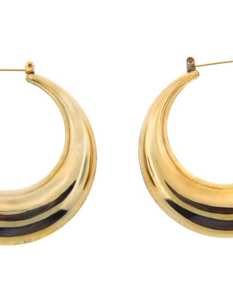 14K Yellow Gold Hoop Earrings | 18 Karat Appraisers | Beverly Hills, CA | Fine Jewelry