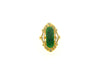 18K Yellow Gold Jade and Diamond Ring | 18 Karat Appraisers | Beverly Hills, CA | Fine Jewelry