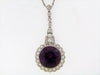PLATINUM AMETHYST AND DIAMOND PENDANT | 18 Karat Appraisers | Beverly Hills, CA | Fine Jewelry