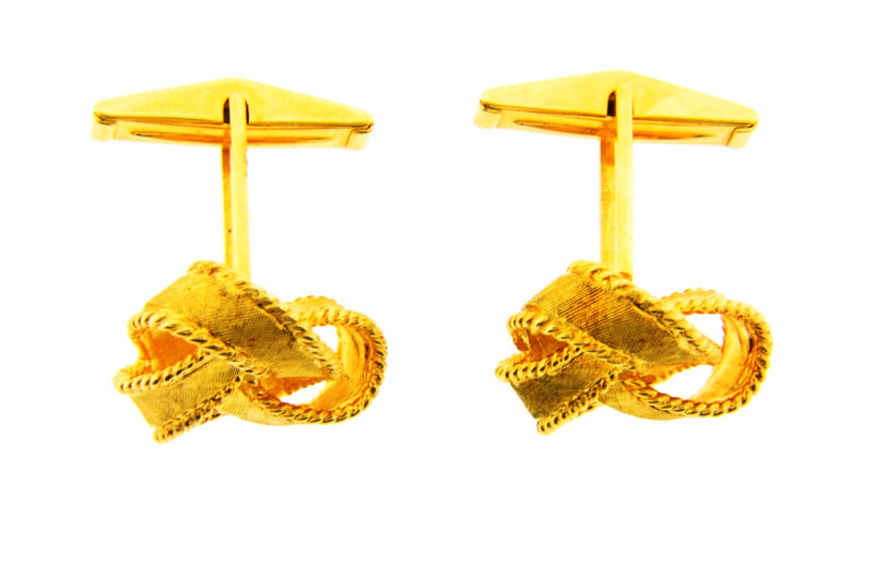 14K Yellow Gold Cufflinks | 18 Karat Appraisers | Beverly Hills, CA | Fine Jewelry