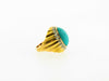 14K Yellow Gold Turquoise and Diamond Ring | 18 Karat Appraisers | Beverly Hills, CA | Fine Jewelry