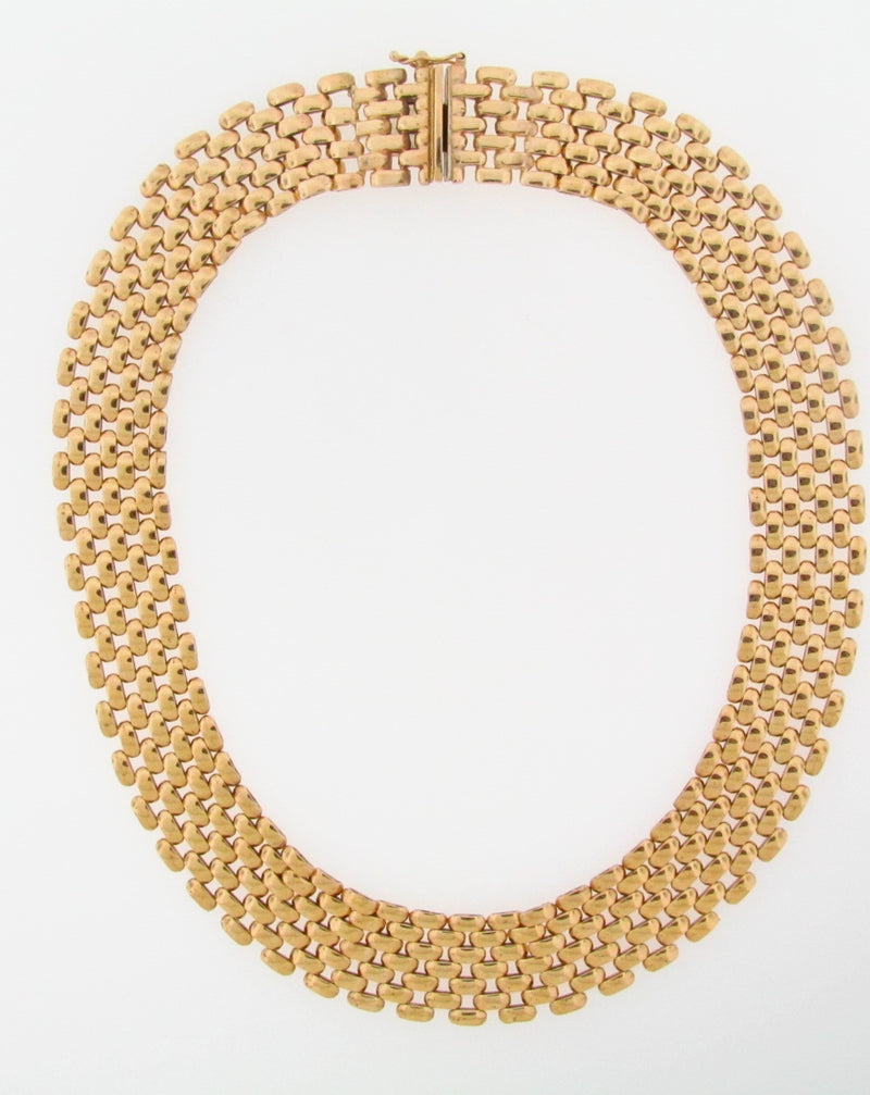 14K-YG PANTHER STYLE NECKLACE | 18 Karat Appraisers | Beverly Hills, CA | Fine Jewelry