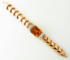 Retro 18K Rose Gold, Citrine and Diamond Bracelet | 18 Karat Appraisers | Beverly Hills, CA | Fine Jewelry