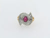 14K-YG+WG RUBY AND DIAMOND RING | 18 Karat Appraisers | Beverly Hills, CA | Fine Jewelry