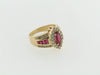 14K YELLOW GOLD RUBY AND DIAMOND RING | 18 Karat Appraisers | Beverly Hills, CA | Fine Jewelry