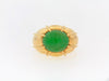 18K-YG GREEN JADEITE JADE RING | 18 Karat Appraisers | Beverly Hills, CA | Fine Jewelry