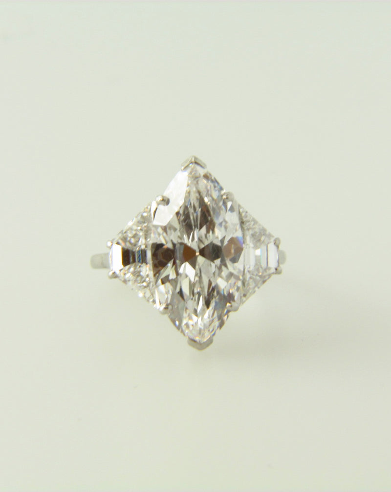 Art Deco, Platinum Diamond Solitaire Ring