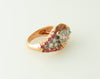 Retro 14K Rose Gold, Diamond and Ruby Ring | 18 Karat Appraisers | Beverly Hills, CA | Fine Jewelry