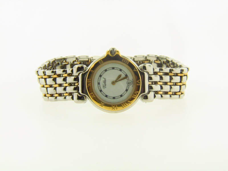 Stainless Steel and Yellow Gold Tabbah Wristwatch | 18 Karat Appraisers | Beverly Hills, CA | Fine Jewelry