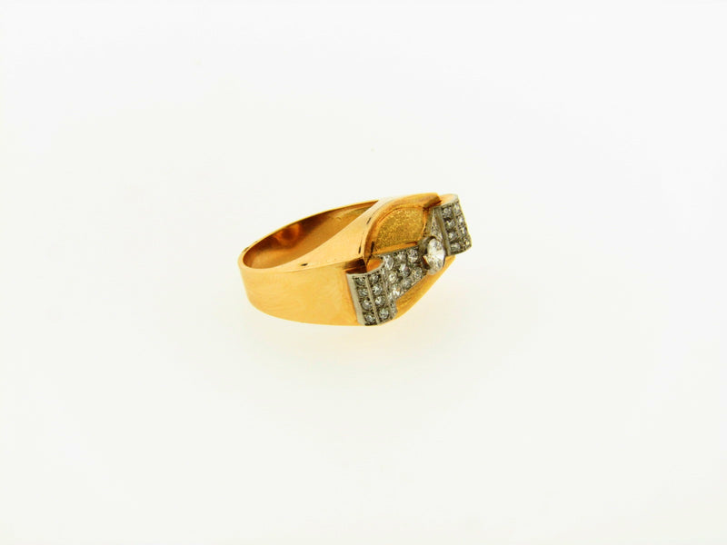 Retro 18K Rose Gold, Diamond Ring | 18 Karat Appraisers | Beverly Hills, CA | Fine Jewelry