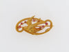 18K-YG BIRD BROOCH
