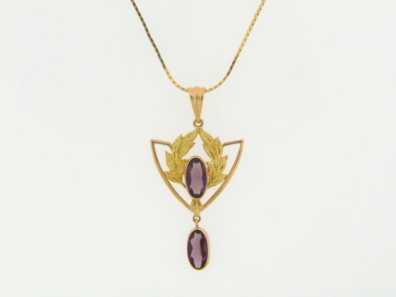 10K/14K YELLOW GOLD AMETHYST PENDANT | 18 Karat Appraisers | Beverly Hills, CA | Fine Jewelry