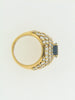 18K YELLOW GOLD SAPPHIRE AND DIAMOND RING | 18 Karat Appraisers | Beverly Hills, CA | Fine Jewelry