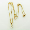 14K-YG DIAMOND SOLITAIRE PENDANT