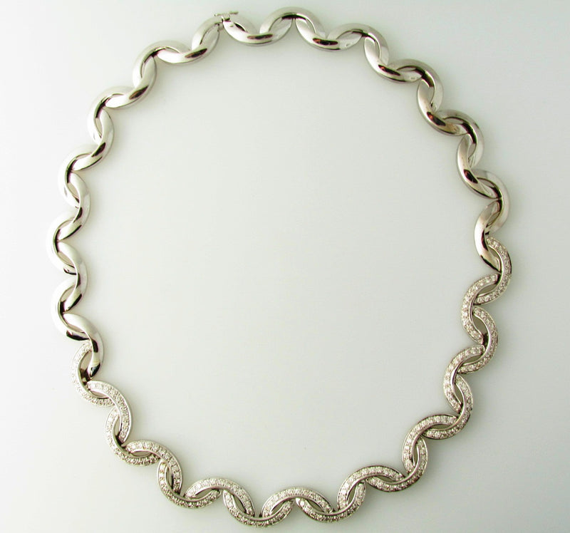 18K White Gold, Diamond Necklace | 18 Karat Appraisers | Beverly Hills, CA | Fine Jewelry