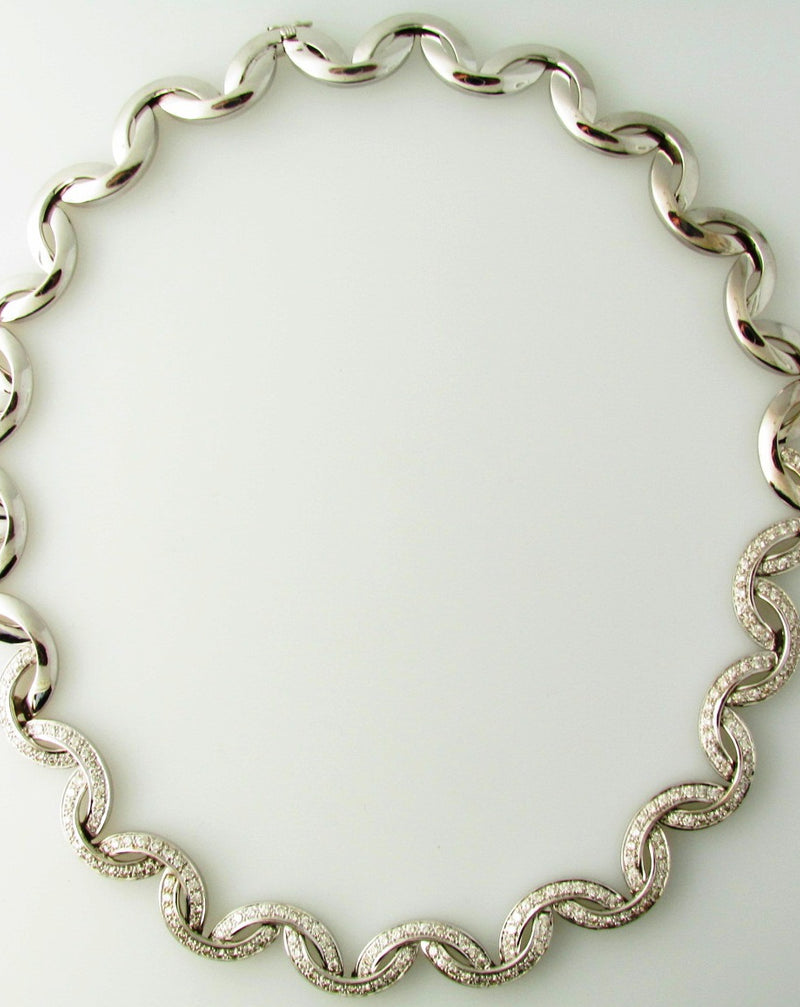 18K White Gold, Diamond Necklace | 18 Karat Appraisers | Beverly Hills, CA | Fine Jewelry