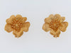 18K-YG FLOWER EARCLIPS BY "LALOUNIS"