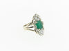 PLATINUM DIAMOND AND EMERALD RING | 18 Karat Appraisers | Beverly Hills, CA | Fine Jewelry