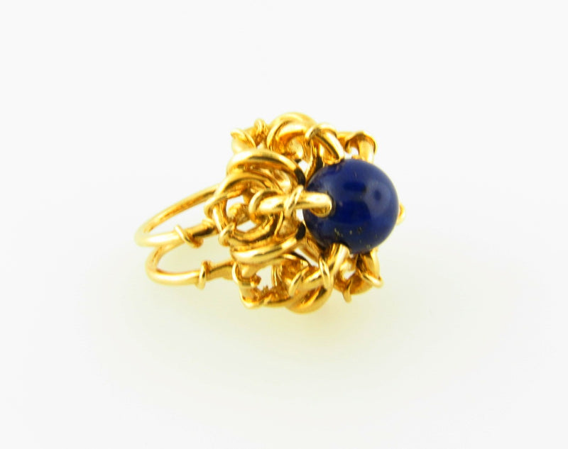 18K-YG Lapis Lazuli Ring