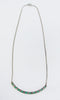 14K WHITE GOLD EMERALD AND DIAMOND NECKLACE | 18 Karat Appraisers | Beverly Hills, CA | Fine Jewelry