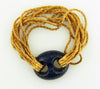 18K Yellow Gold, Lapis Lazuli and Tiger's Eye Bracelet | 18 Karat Appraisers | Beverly Hills, CA | Fine Jewelry