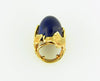 18K Yellow Gold, Lapis Lazuli Dome Ring | 18 Karat Appraisers | Beverly Hills, CA | Fine Jewelry