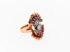 Retro, 14K Rose Gold Diamond and Ruby Ring | 18 Karat Appraisers | Beverly Hills, CA | Fine Jewelry