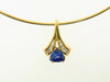 14K Yellow and White Gold, Tanzanite and Diamond Pendant | 18 Karat Appraisers | Beverly Hills, CA | Fine Jewelry
