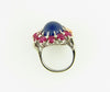 Platinum Sapphire, Ruby, and Diamond Ring | 18 Karat Appraisers | Beverly Hills, CA | Fine Jewelry