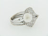 14K WHITE GOLD PEARL AND DIAMOND RING | 18 Karat Appraisers | Beverly Hills, CA | Fine Jewelry
