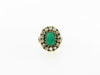 Silver and 18K Yellow Gold Emerald and Diamond Ring | 18 Karat Appraisers | Beverly Hills, CA | Fine Jewelry