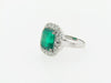 18K WHITE GOLD EMERALD AND DIAMOND RING | 18 Karat Appraisers | Beverly Hills, CA | Fine Jewelry