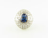 Platinum Sapphire and Diamond Ring | 18 Karat Appraisers | Beverly Hills, CA | Fine Jewelry