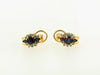 14K Yellow Gold Sapphire and Diamond Earrings | 18 Karat Appraisers | Beverly Hills, CA | Fine Jewelry