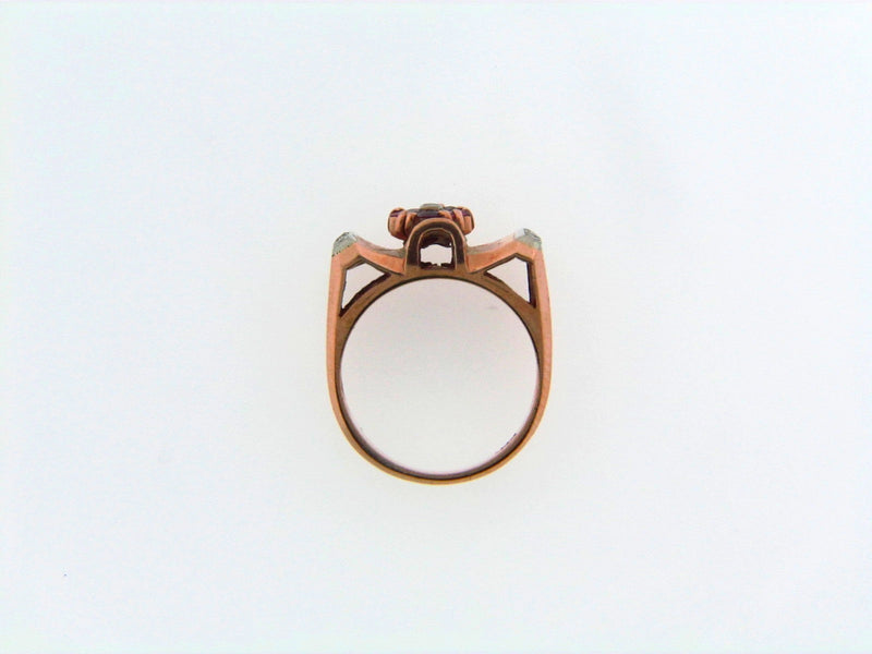 14K Rose Gold Ruby and Diamond Ring | 18 Karat Appraisers | Beverly Hills, CA | Fine Jewelry