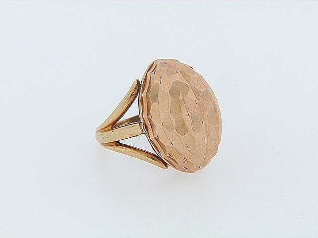 18K-YG HAMMERED GOLD RING | 18 Karat Appraisers | Beverly Hills, CA | Fine Jewelry