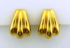 18K Yellow Gold, Fluted Earrings | 18 Karat Appraisers | Beverly Hills, CA | Fine Jewelry