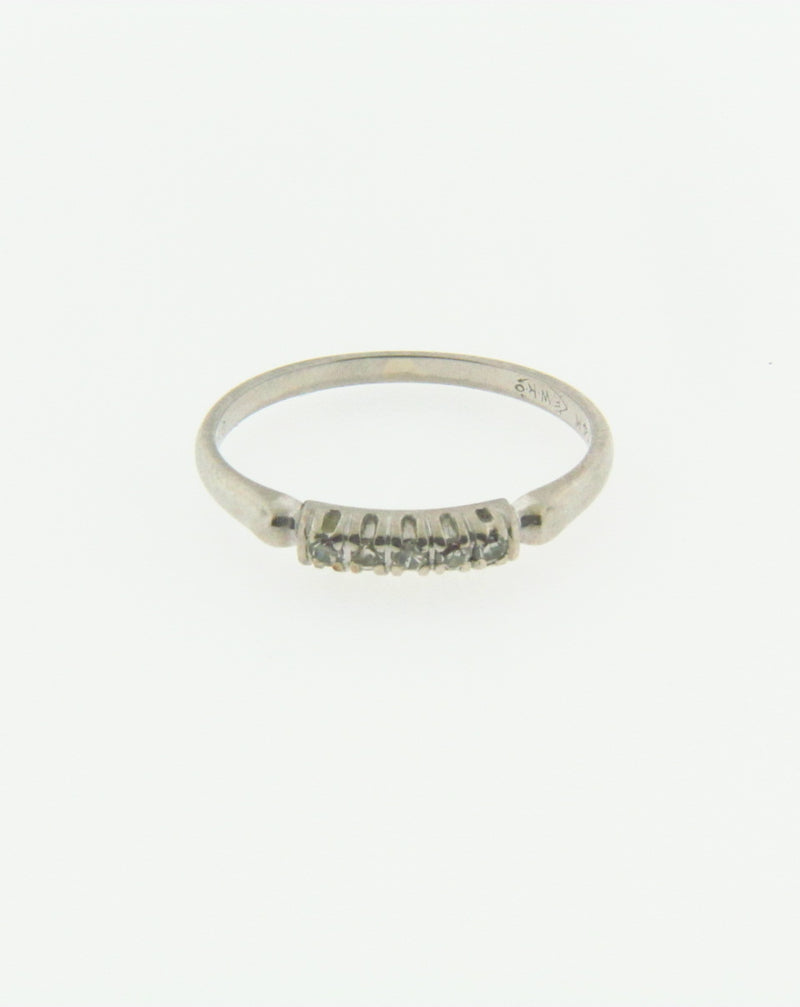 Art Deco 14K White Gold Diamond band | 18 Karat Appraisers | Beverly Hills, CA | Fine Jewelry