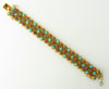 18K Yellow Gold, Ruby, Sapphire, and Turquoise Bracelet | 18 Karat Appraisers | Beverly Hills, CA | Fine Jewelry