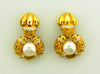 18K Yellow Gold, Door Knocker Pearl Earrings | 18 Karat Appraisers | Beverly Hills, CA | Fine Jewelry