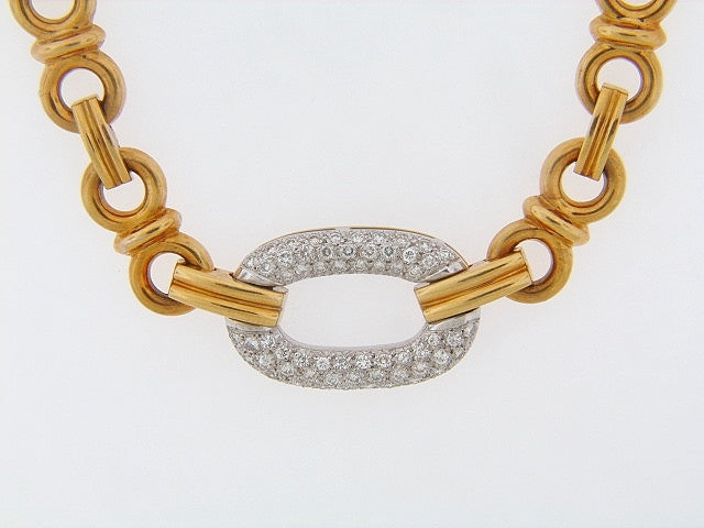 18K-YG DIAMOND NECKLACE