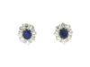 Platinum Sapphire and Diamond Earrings | 18 Karat Appraisers | Beverly Hills, CA | Fine Jewelry
