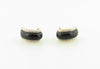 14K Yellow and White Gold, Onyx and Diamond Hoop Earrings | 18 Karat Appraisers | Beverly Hills, CA | Fine Jewelry