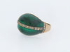 14K-YG MALACHITE AND DIAMOND RING | 18 Karat Appraisers | Beverly Hills, CA | Fine Jewelry