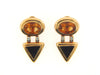 14K Yellow Gold Citrine, Diamond, and Black Onyx Earrings | 18 Karat Appraisers | Beverly Hills, CA | Fine Jewelry