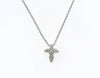 18K White Gold Diamond Cross Pendant by "Roberto Coin" | 18 Karat Appraisers | Beverly Hills, CA | Fine Jewelry