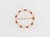 14K-YG PEARL AND RUBY CIRCULAR BROOCH | 18 Karat Appraisers | Beverly Hills, CA | Fine Jewelry
