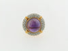 18K-YG Amethyst and Diamond Dome Ring | 18 Karat Appraisers | Beverly Hills, CA | Fine Jewelry